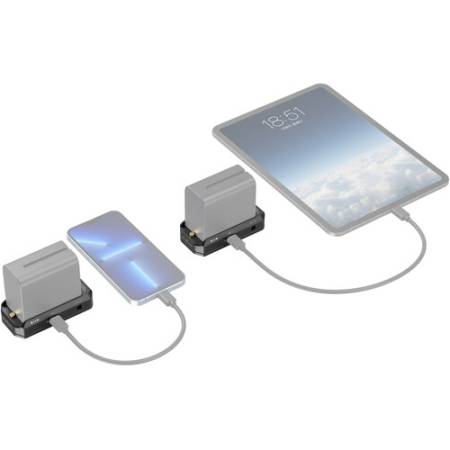 SmallRig 3168B - adapter akumulatora, płytka do akumulatora NP-F - przykład użycia